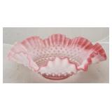 Fenton Cranberry Hobnail Bowl