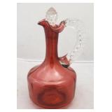 Cranberry Glass Cruet