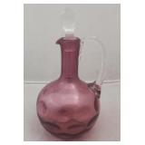 Cranberry Glass Cruet
