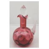 Cranberry Glass Cruet