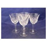 Gorham Crystal 4 piece cut stemware