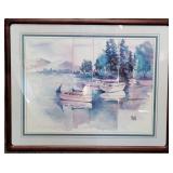 Madden Framed Sailboat Print- 29 1/2"X 23 1/2"