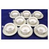 19 piece Wedgwood "Sandringham"cups and Saucers