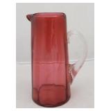 Cranberry Glass Pitcher