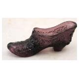 Fenton Purple Glass Shoe