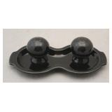 Fiesta Salt & Pepper Shakers w/ Underplate