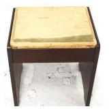Vintage Wood Stool - as is - 17" X 14"