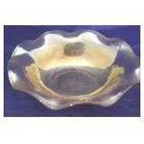 Carnival glass marigold bowl