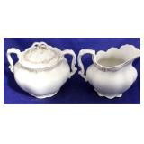 Johnson Bros creamer & sugar