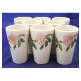 Set of 8 Franciscan Desert Rose Tumblers-AS IS