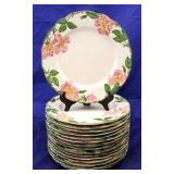 Set 16 Franciscan Desert Rose Dinner Plates