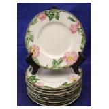 Set of 10 Franciscan Desert Rose Plates