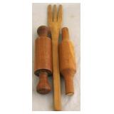 3 Wooden utensils