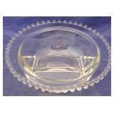 Imperial Candlewick Divided Bowl- 8 1/2" round
