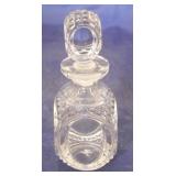 Early pressed glass cologne bottle