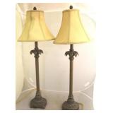 Pair matching buffet lamps
