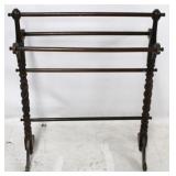 Mahogany Barley Twist Carved Quilt Rack