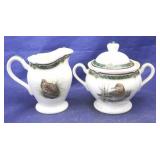 Noritake "Marshlands" Creamer and Sugar- 2pc