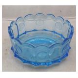 Fostoria Blue Coin Glass Bowl