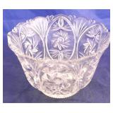 Pressed glass bowl