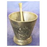 Brass mortar & pestle