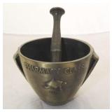 Brass mortar & pestle