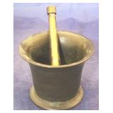 Brass mortar & pestle