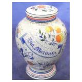 Art pottery apothecary jar