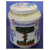 Art pottery apothecary jar