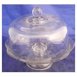 Crystal covered cake stand