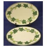 2 Franciscan Ivy oval platters