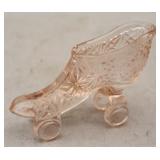 Pink Glass Roller Skate