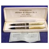 Arpege Chanel No. 5 14K Gold trimmed pen set