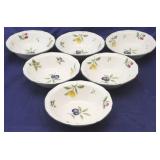 Set of  6 Noritake "Fruit Parfait" bowls