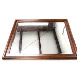 Large wood framed mirror