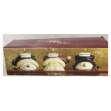 Holiday Home Accents candle holders in box
