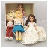 Lots of 4 Vintage Dolls with box