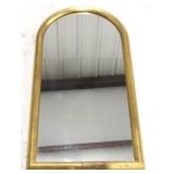 Arched Top Gilded Mirror  36" X 18"