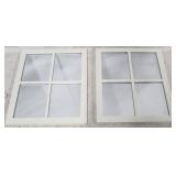 Pair window style mirrors