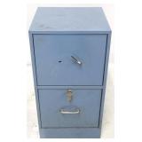 Metal 2 drawer file cabinet