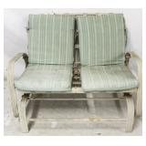 Outdoor glider loveseat