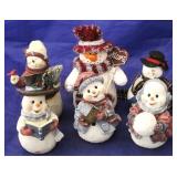 6 Assorted snowmen