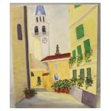 Oil on canvas signed CB