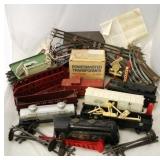 Lot of assorted vintage train items
