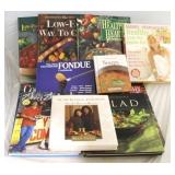 12 Assorted cookbooks