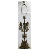 Vintage ornate brass lamp