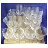 Assorted stemware