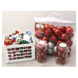 Assorted Christmas ornaments