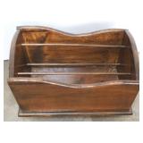 Wooden magazine rack