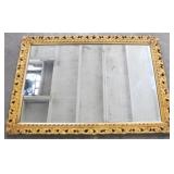 Carved & painted wall mirror